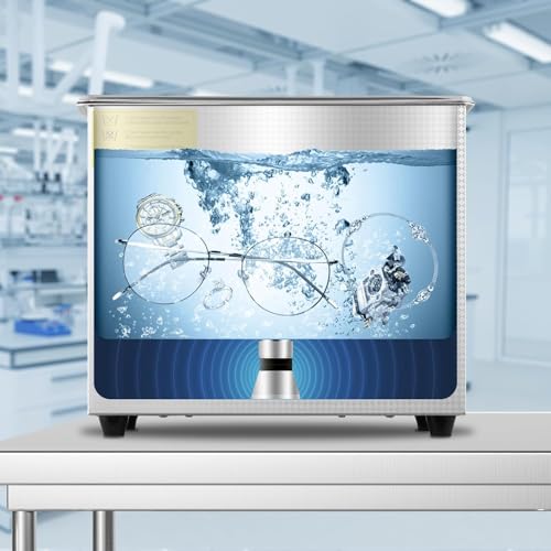 VEVOR Macchina di Pulizia ad ultrasuoni 3L Macchina di Pulizia ad ultrasuoni in Acciaio Inossidabile Timer di Riscaldamento Digitale Pulizia Gioielli per Uso Domestico Personale Commerciale (3L) - 8