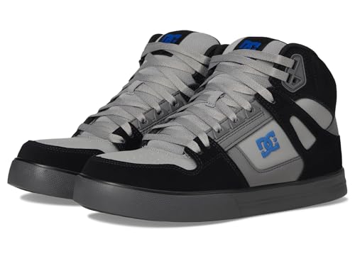 DC Work Men's Pure Work Black, Gray, and Blue Composite Toe Boots
