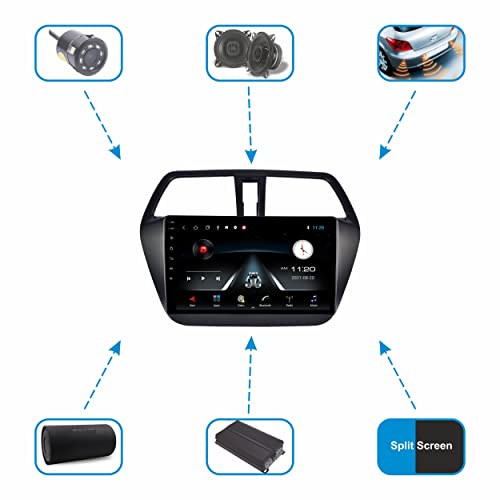 Image of 9 Inches Advanced Car Radio Receiver Android System for Maruti Suzuki S Cross with 2GB /32GB RAM & ROM, Gorilla Glass /Full HD Display /WiFi /GPS /SWC and HD Parking Camera