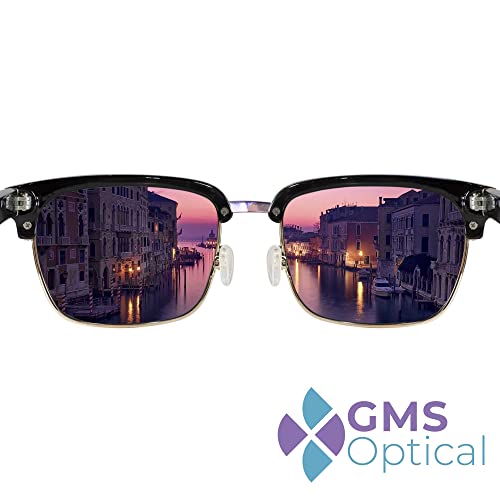 Gms Optical® Soft Silicone Symmetrical Shape Eyeglass Nose Pads (11Mm Screw-In, 2 Pair) #TOP6