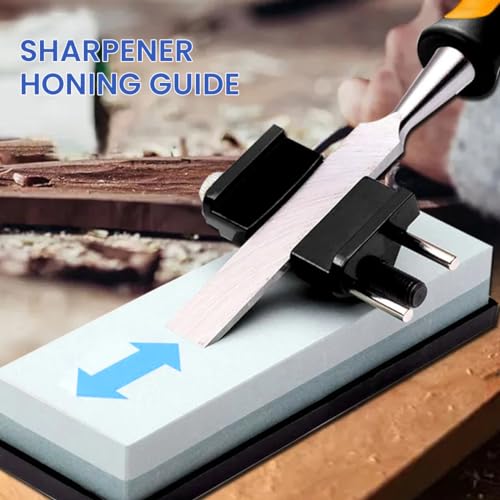 Image of Serplex Chisel Sharpening Jig for 1 /4 inch to 2 inch Chisels and 1-3 /8 inch to 3-1 /8 inch Planer Blades, Sharpening Guide Honing Guide Adjustable Angle Precision, for Woodworking & Carving Tools