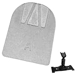 Angoily Support Universel de Rétroviseur Intérieur avec Base de Fixation en Aluminium pour Rétroviseur Intérieur Et Extérieur de Voiture, Adaptateur de Remplacement