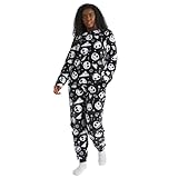 Skinnydip Disney Nightmare Before Christmas Fleece Pyjama Set for Women & Teens – Cosy, Soft & Warm Sleepwear, Large Multicolour