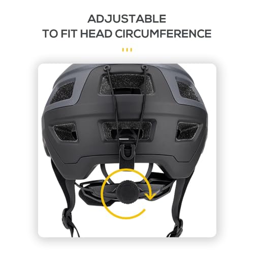 Lixada Bike Helmet for Men and Women, cycle helmet 14 Vents with Adjustable Strap & Detachable Visor 55-61cm - Image 6