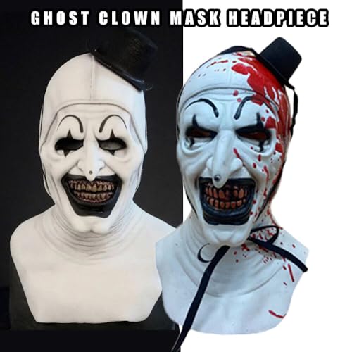 Masque de clown de terreur pour terrifier vos amis à Halloween