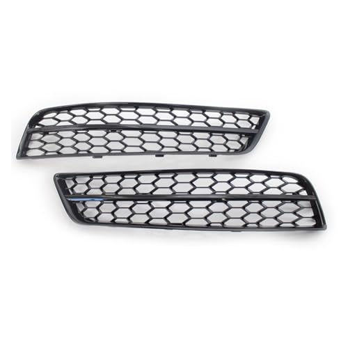 Luz antiniebla delantera de panal para Audi A3 8P, rejilla embellecedora negra y cromada