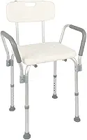 Dellamed Banqueta P/Banho Com Encosto E Braço D3-135Kg