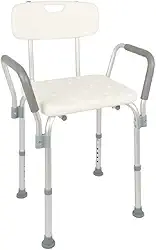 Dellamed Banqueta P/Banho Com Encosto E Braço D3-135Kg