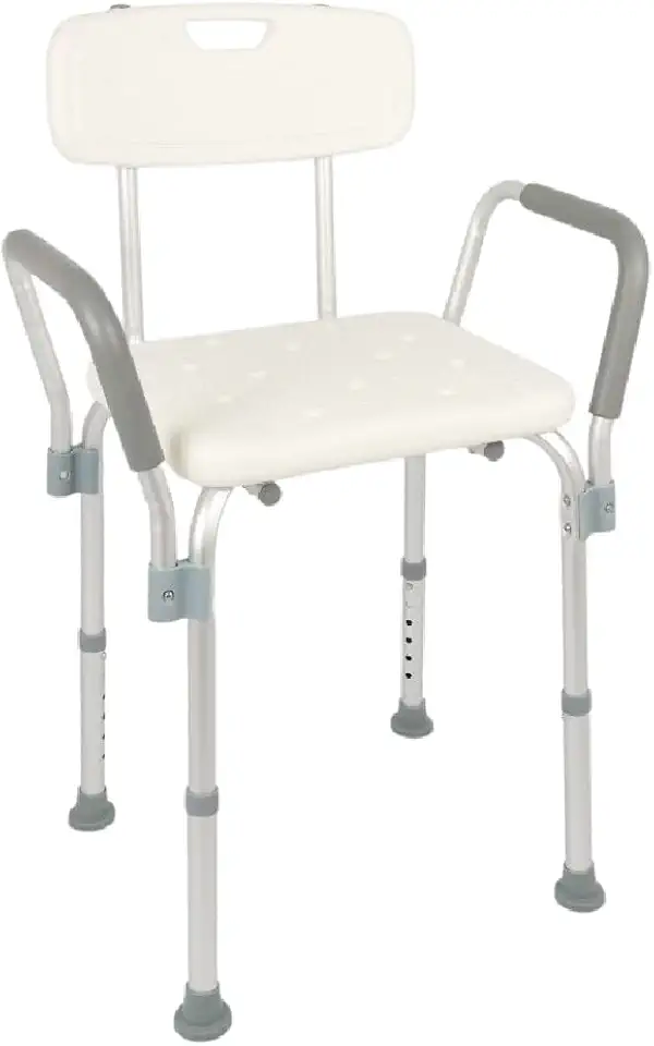 Dellamed Banqueta P/Banho Com Encosto E Braço D3-135Kg