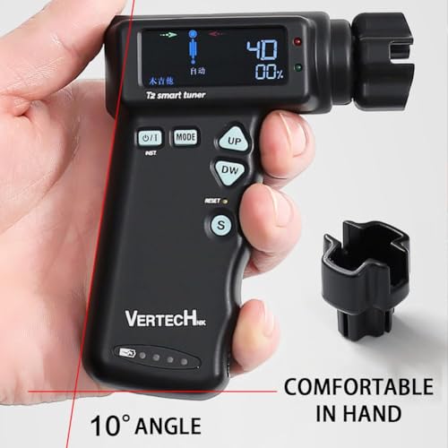 Afinador de guitarra inteligente, afinador eléctrico automático con pantalla LCD, afinación cromática, batería de 2600 mAh para guitarras y ukeleles