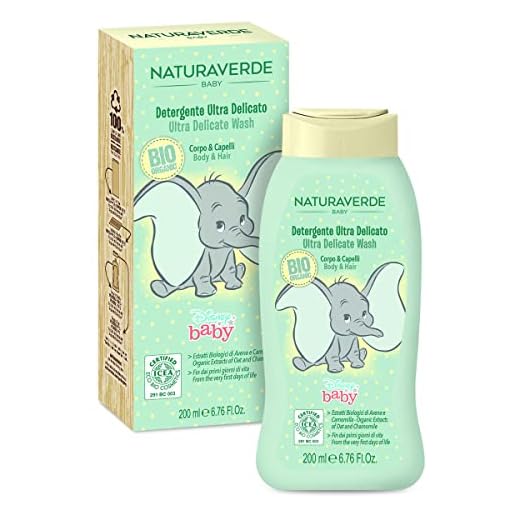 Disney Baby BIO ICEA Eco Cosmetics – ultramjuk gel- och hårrengöringsgel, 200 ml