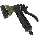セフティー3(Safety-3) コイルホース用散水ノズル 7パターン散水 適合ホース内径8mm オリーブ