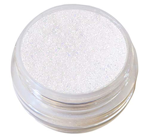 KM-Nails Glitter weiß irisierend XXL Studio Größe fein 10ml Cover