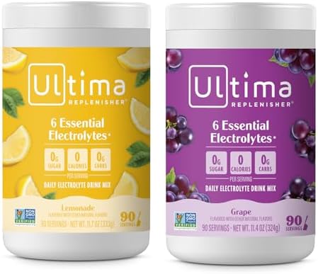 Ultima Replenisher Electrolyte Powder Drink Mix Bundle – Sugar Fr...