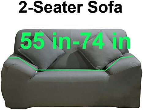 Taiyucover Anti-Skid Dustproof Sofa Slipcovers ;Armchair/2-Seater/3-Seater Sofa Covers; Sectional Corner L-Shaped Sofa Protector (Grey, L-Shape(Large 3-Seater Sofa + Large 3-Seater Sofa))