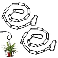 2 Stück 0.6M 304 Edelstahl Ketten Mit 4 Karabiner, 3 Mm Metallkette Stahlkette Schaukelketten, Kette Schwarz Stahlkette, Robuste Edelstahlkette Für Außenzaun Zauntore, Käfigtore, Haustiere, Gartentore