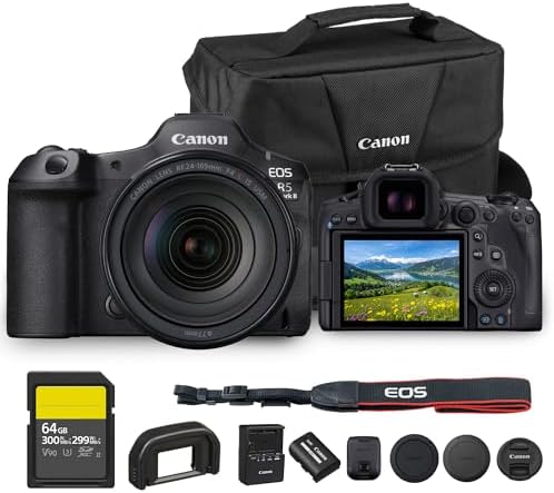 Canon EOS R5 Mark II Mirrorless Camera with RF 24‑105mm f/4 L is ...