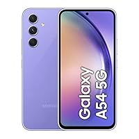 Samsung Galaxy A54 5G Single SIM Smartphone, Awesome Violet, 6GB RAM, 128GB Storage