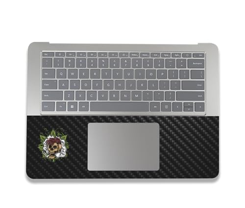 Image of MightySkins Carbon Fiber Skin Compatible with Microsoft Surface Laptop Studio 2 (2023) Full Wrap Kit - Death by Ganja | Protective Durable Textured Carbon Fiber Finish | Made in The USA