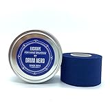 Eucatape Eucalyptus Infused Hand Drumming Tape - Protects Hands from Blisters Cuts Dry Skin, Better than Drum Gloves for Drum Sets Sticks Percussion (2 Pack, Navy)