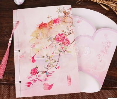 Amazon Deli 水彩画風 イラスト 美しい 椿の木 ふさ付き 紐とじ A5 ノート 並行輸入品 ノート 文房具 オフィス用品