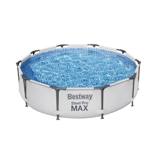 Bestway 56406-3 Set Piscina Fuori Terra Steel Pro MAX Rotonda da 305x76 cm