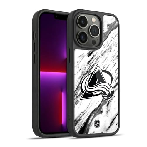 Coque Gel Apple iPhone 13 Pro NHL Colorado Avalanche Marbre