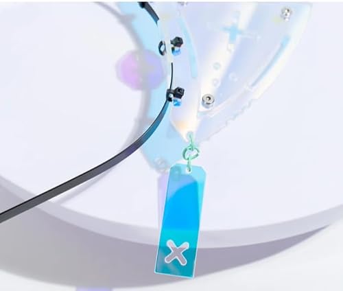 QUICOMP Cyberpunk Colorful Ear Hairband Gothic Punk Hair Accessories COS Props (X Blue) — view 5