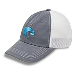 Costa Del Mar Mens Costa Mesh Hat, Shark, One Size
