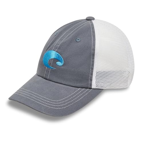 Costa Del Mar Mens Costa Mesh Hat Shark One Size