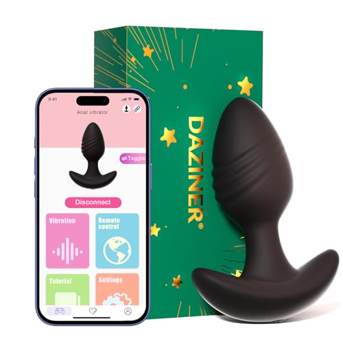Anal Butt Plug Vibrator Sex Toyscoules for Women & Men - App Control Adult Toy with 10 Vibration Modes Sex Toy for Couples & Solo Play