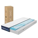 Onebed Matratze 120x200 cm Mittelfest 20cm, Ergonomische 7-Zonen Kaltschaummatratze mit Bezug abnehmbar & waschbar, Schaumstoffmatratze 120x200cm Rollmatratze H3, Öko-Tex Zertifiziert