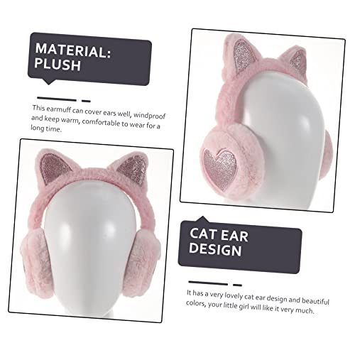 Orejeras de invierno infantiles de gato para regalos de cumpleaños 7