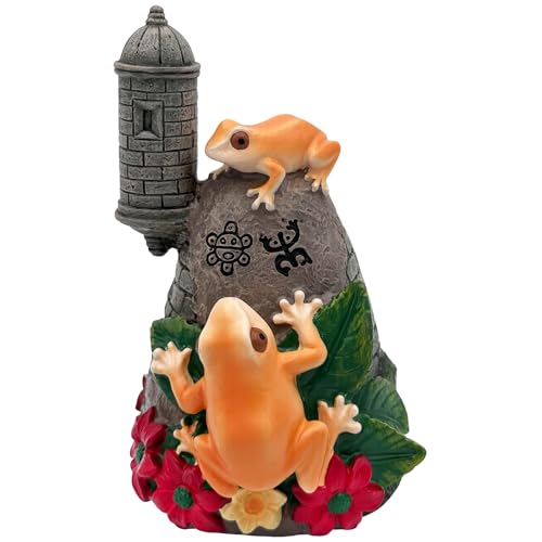JULYSVE Limited Edition Puerto Rico Souvenirs Puerto Rican Coqui with Sound Boricua Themed Atabey Taino Goddess Coqui Taino Sun Symbol Old San Juan Garita Morro Tano Art Battery Not Included