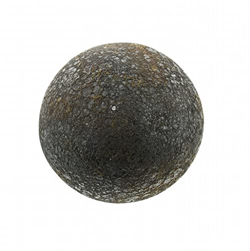 Boule décorative marron en terre cuite, 3 fois émaillée, décoration de jardin, boule de rose