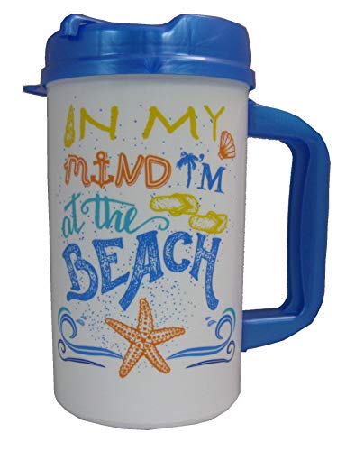 In My Mind I'm At the Beach 32 oz Insulated Travel Mug