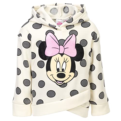 image for Disney Minnie Mouse Big Girls Pullover Crossover Hoodie and Leggings O