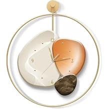 Home Wall Clocks Modern Fashion Decoration Clock Living Room Bedroom Silent Indoor Wall Decoration Home 19.68 InchGold
