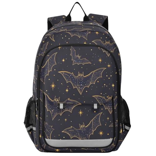 Sac à dos pour ordinateur portable enfants motif chauve-souris rembourré et ultra léger B77