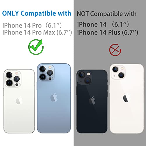 Hsefo Compatible With Iphone 14 Pro & 14 Pro Max Camera Lens Protector, Bling Lens Cover 3D Rhinestone Diamond 9H Tempered Glass Camera Cover Anti Scratch Shockproof Metal Lens Screen Full Protective Cover, Colorful #TOP1