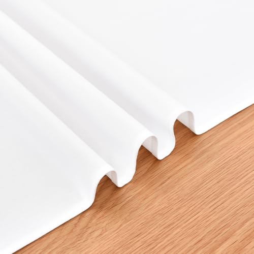 Nacuci Faux Linen Table Runner Water Resistant 13 x 72 in, White by Nacuci - Used condition - Image 6
