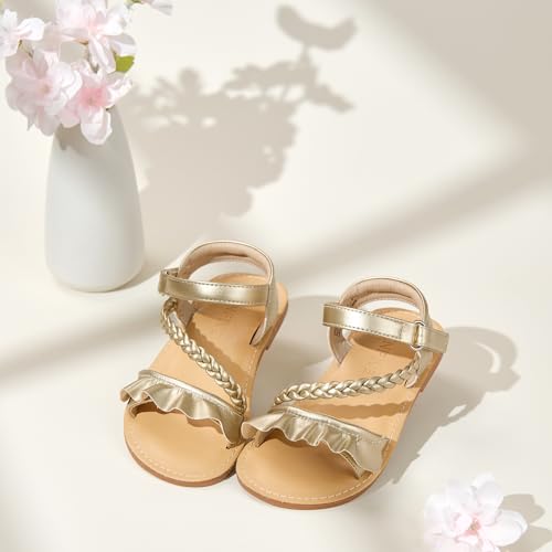 Image of GINFIVE Toddler Girls Sandals Girls Toddler Sandals Little Girls Kids Shoes