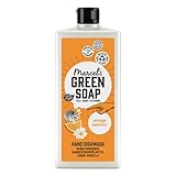 Marcel's Green Soap - Detergente para lavavajillas naranja y jazmín - Detergente para lavavajillas - 100% ecológico - 100% vegano - 97% biodegradable - 500 ml