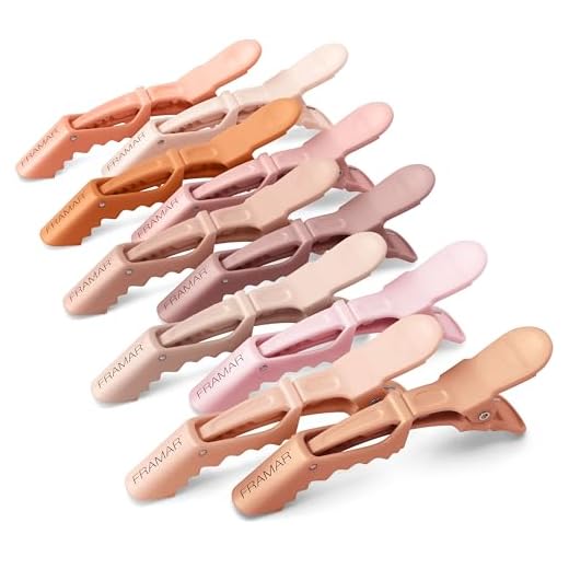FRAMAR Pince Crocodile Cheveux Femme - Pince Cheveux Coiffeur, Pince Cheveux Femme, Pince a Cheveux Femme, Pinces à Cheveux, Pinces Crocodiles Cheveux, Hair Clip, Pince Cheveux Crocodile – Neutre 10p