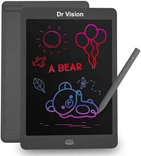 Dr Vision Writing Pad with Stylus, 21.5cm(8.5inch), Smart Lock to Save Content, ABS Material, Anti-Blue Light Screen, Eco Price In India