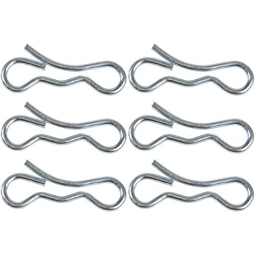 MTD Genuine Parts Bow Tie Cotter Pin, Pack of 6, Silver Steel, Hardware