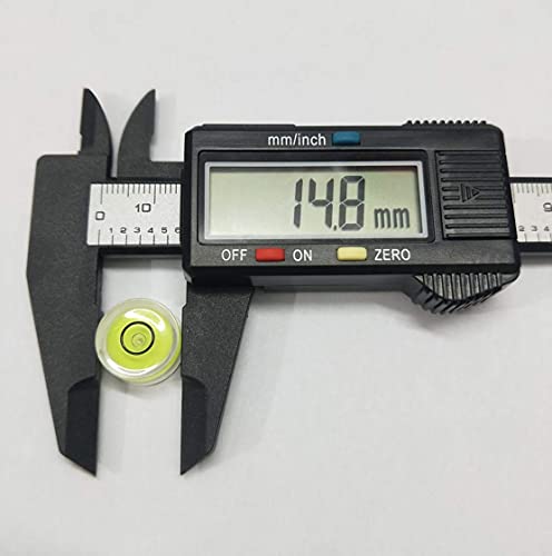 12Pcs Adhesive Bubble Spirit Level 15mmx9mm Small Stick-on Circular Bullseye Bubble Levels Magnetic Mini Little Bubble Levels for Camera Tripod Telescope Phonograph Turntable Measuring Tools