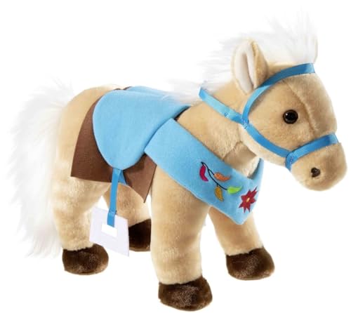 Cheval en peluche Heunec aux finitions soignées pour enfants
