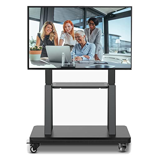 Soporte Móvil Negro para TV 32 a 75 Pulgadas con Ruedas
