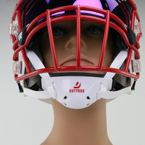 Football Helmet Chin Strap, Buckles Quick Release Rugby Chin Protector Strap, Adult and Youth (white) - Thumbnail 7